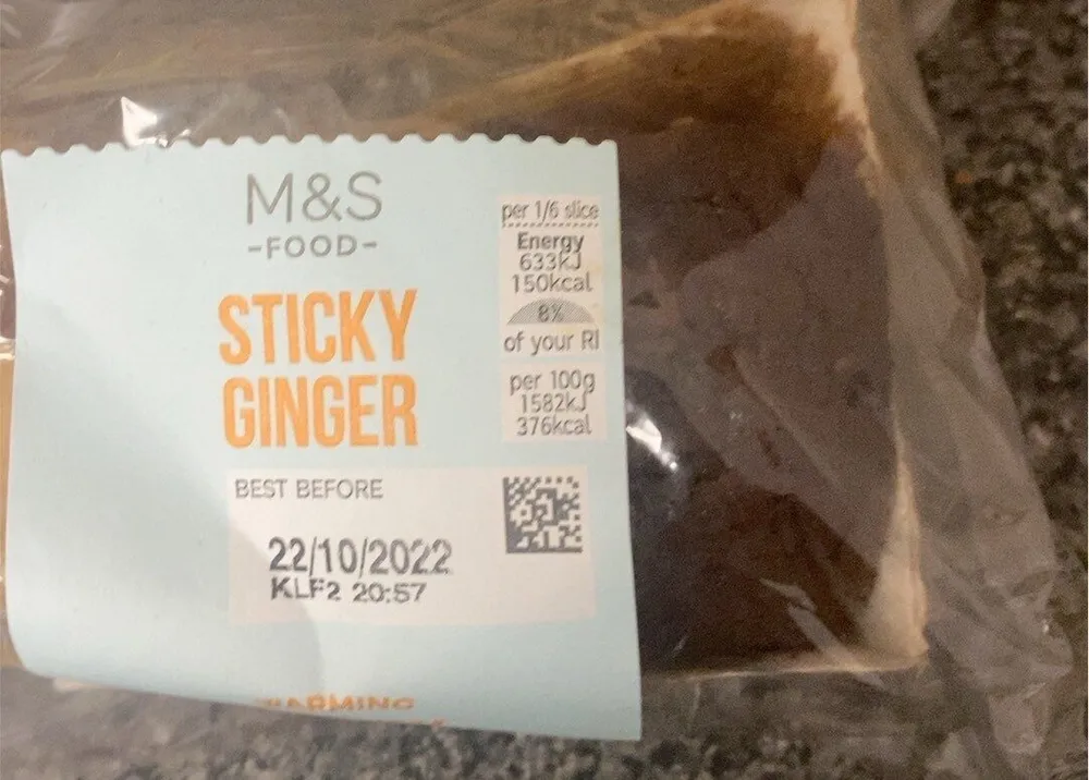 sticky ginger loaf cake
