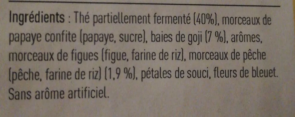 Mon thé super fruit