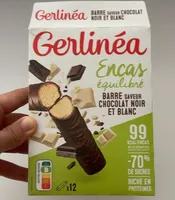 Barre saveur chocolat noir et blanc