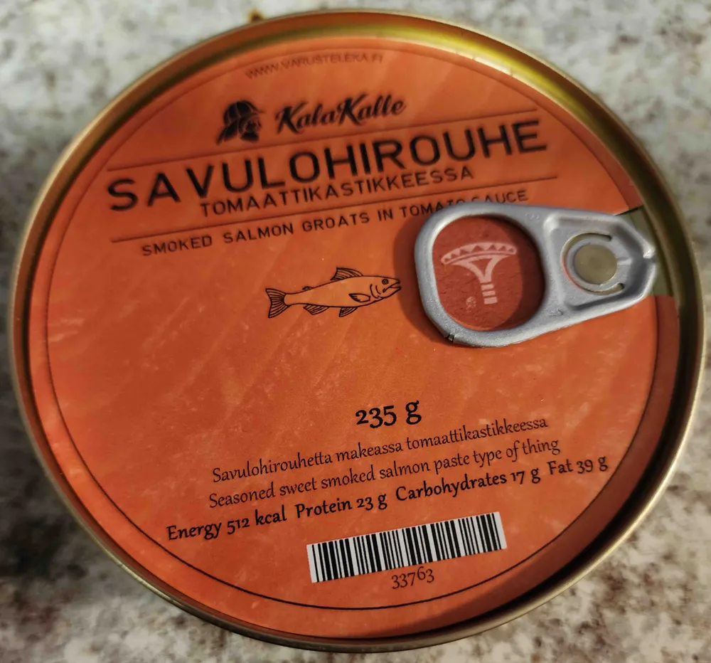 Smoked Salmon Groats in Tomato Sauce (Savulohirouhe tomaattikastikkeesa)