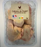 Cuisses de poulet blanc avec portion de dos