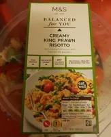 Creamy king prawn risotto