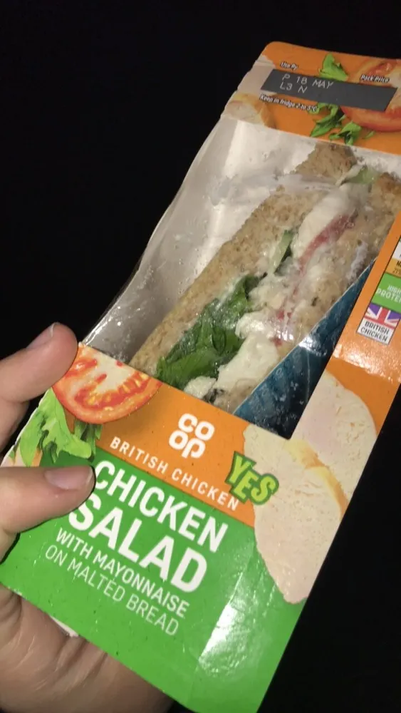 Co-op Chicken Salad with Mayonnaise on Malted Bread