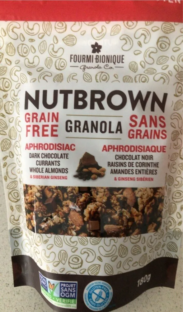 Granola Nutbrown sans grain