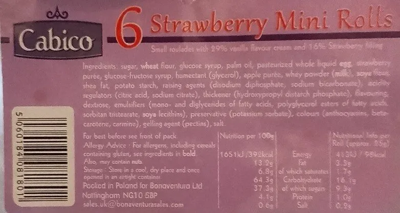 Strawberry Mini Rolls