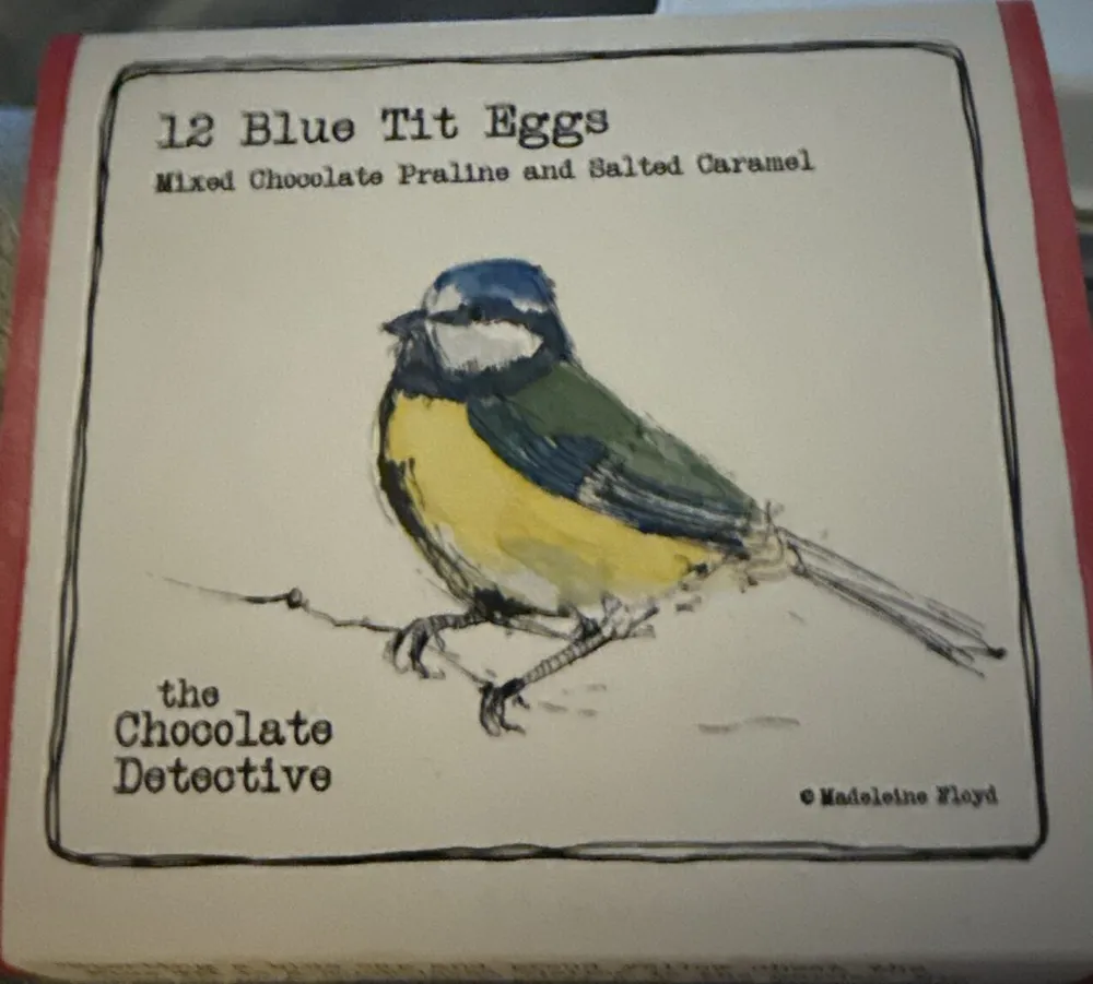 Blue Tit Chocolate Eggs