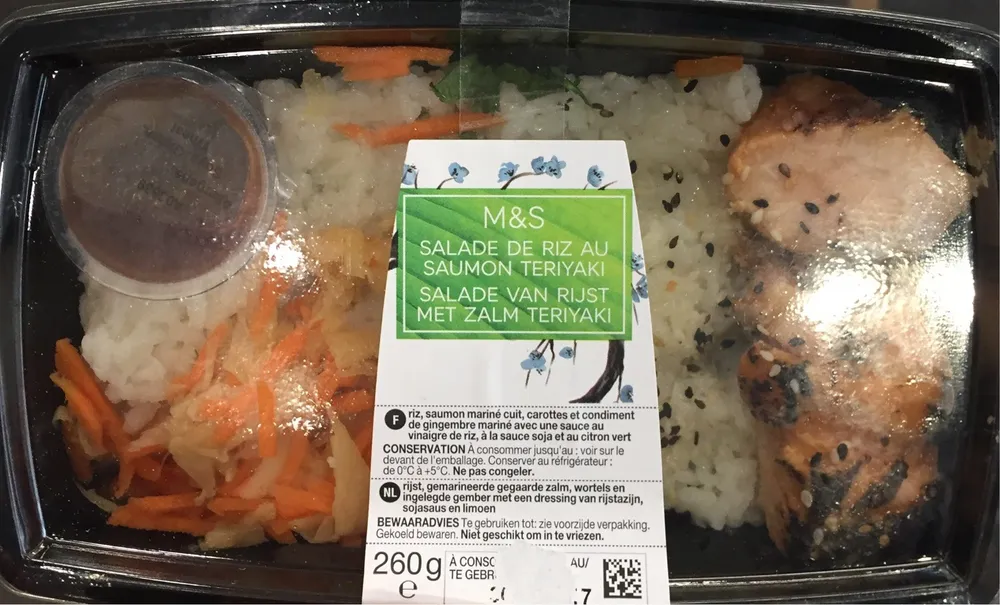 Salade de Riz au Saumon Teriyaki