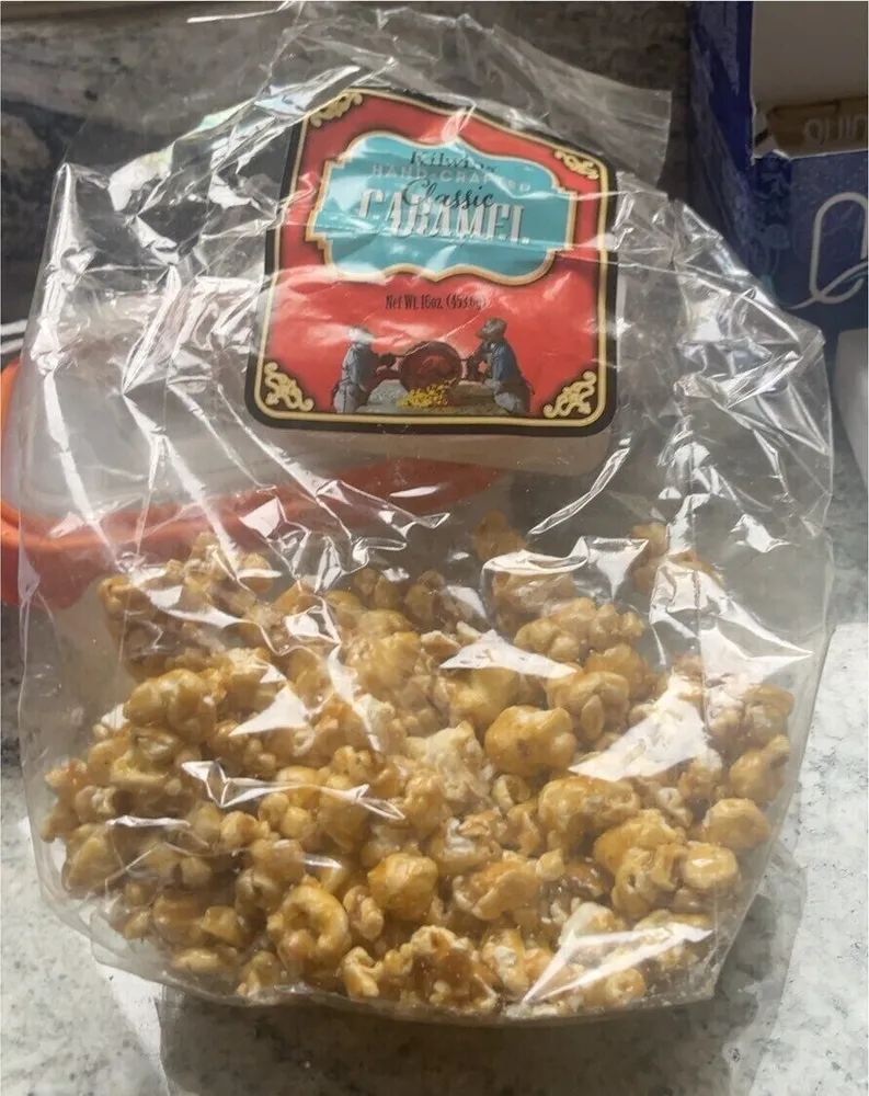 Pop cornes caramel