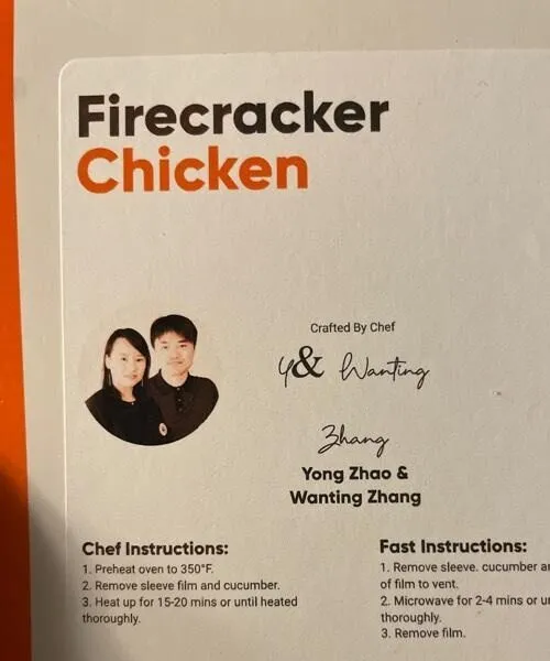 Firecracker chicken