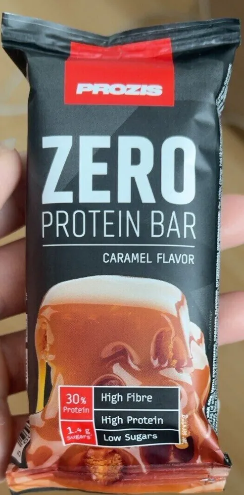 Zero protein bar caramel flavor
