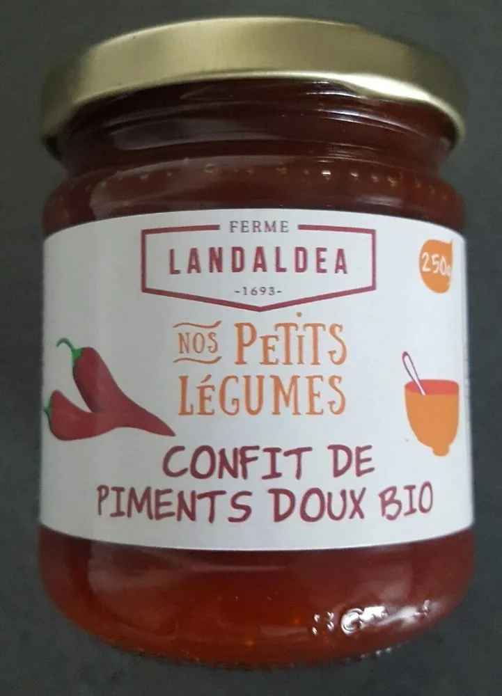 Confit de piment doux bio
