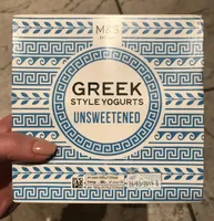 Greek Style Yogurts Unsweetened