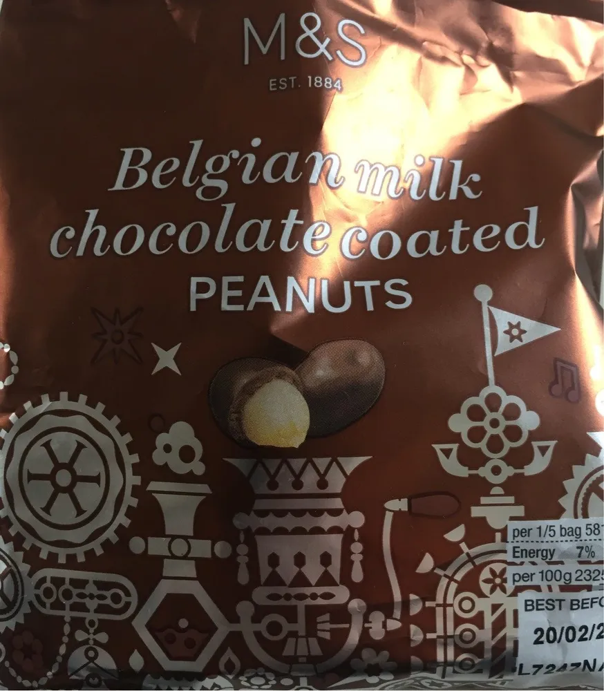 Arachides enrobées chocolat au lait