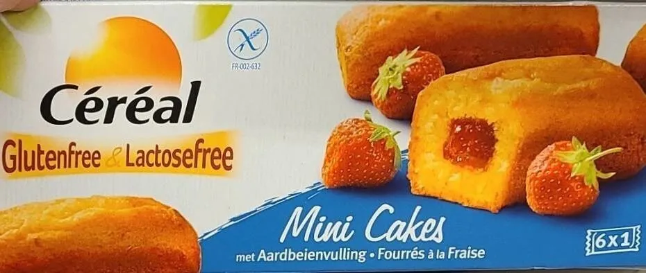 Mini cakes fourrés à la fraise sans gluten ni lactose