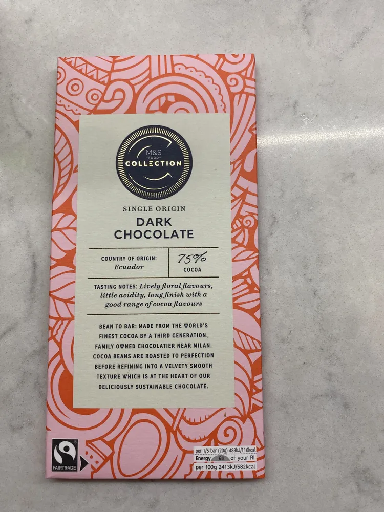 Dark Chocolate Single Origin Ecuador