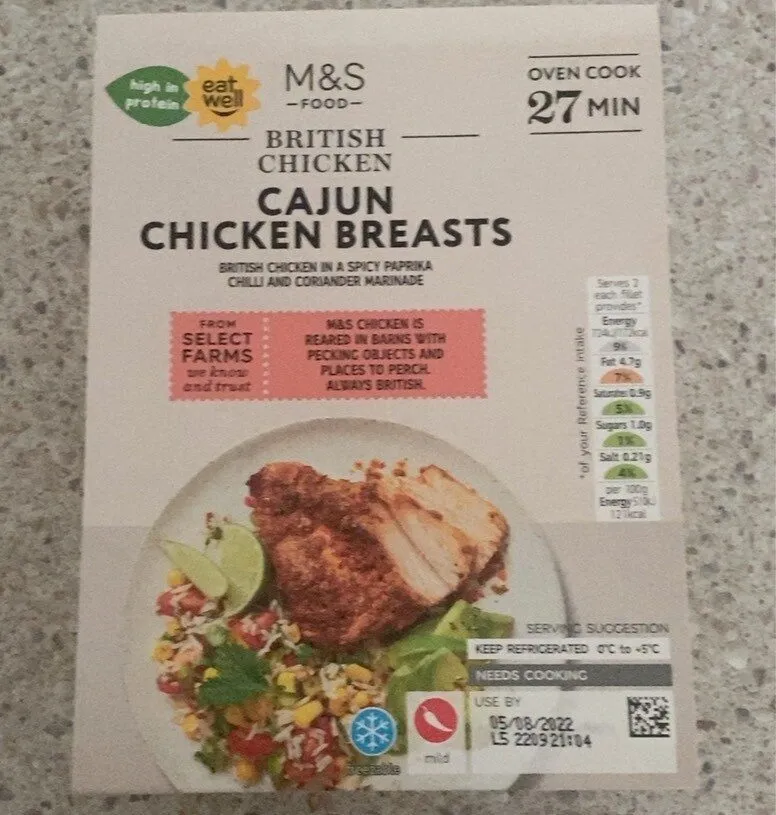 Cajun chicken breasts