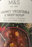 Chunky vegetable & beef soup