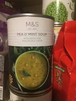 Soupe petit pois menthe