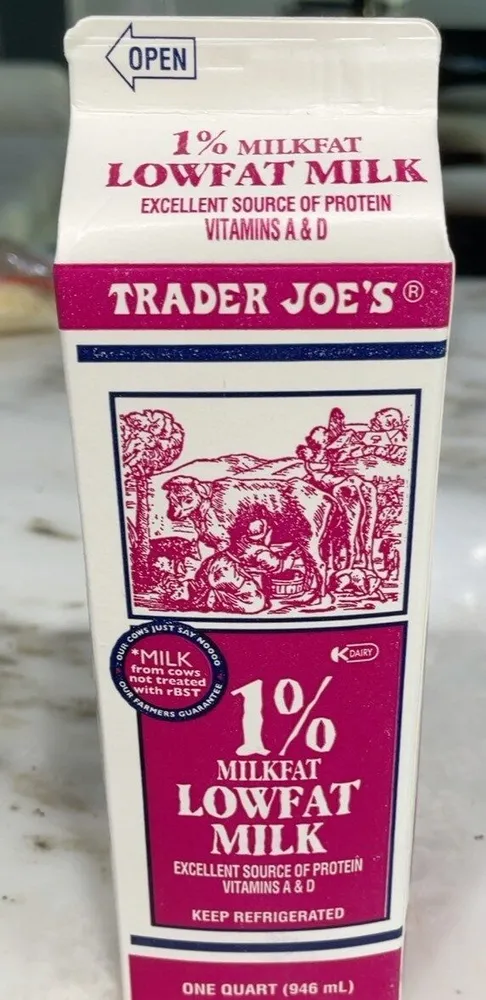 1% Milkfat Lowfat Milk