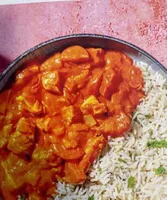 Hähnchengeschnetzeltes in Tomaten-Sahne Sauce