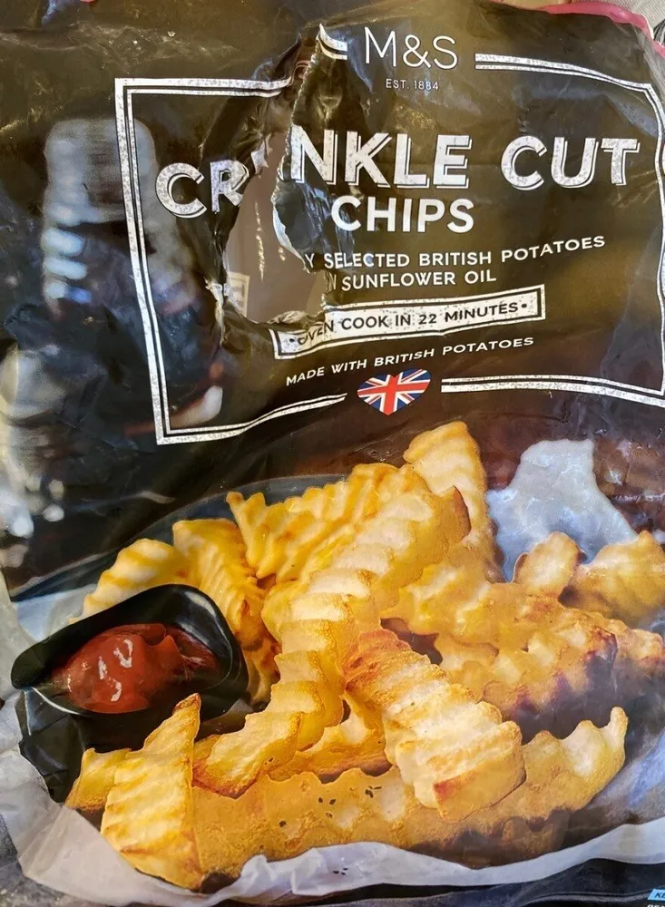 Crinkle cut chips