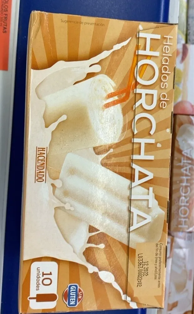 Helados de horchata