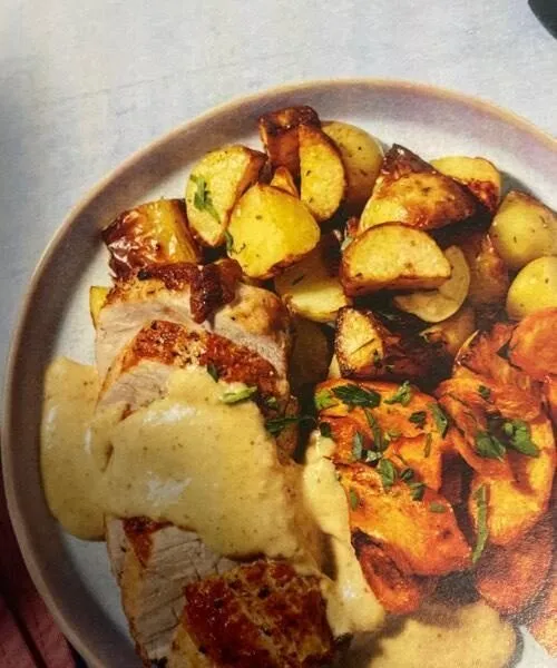 Schweinefilet mit senfrahm