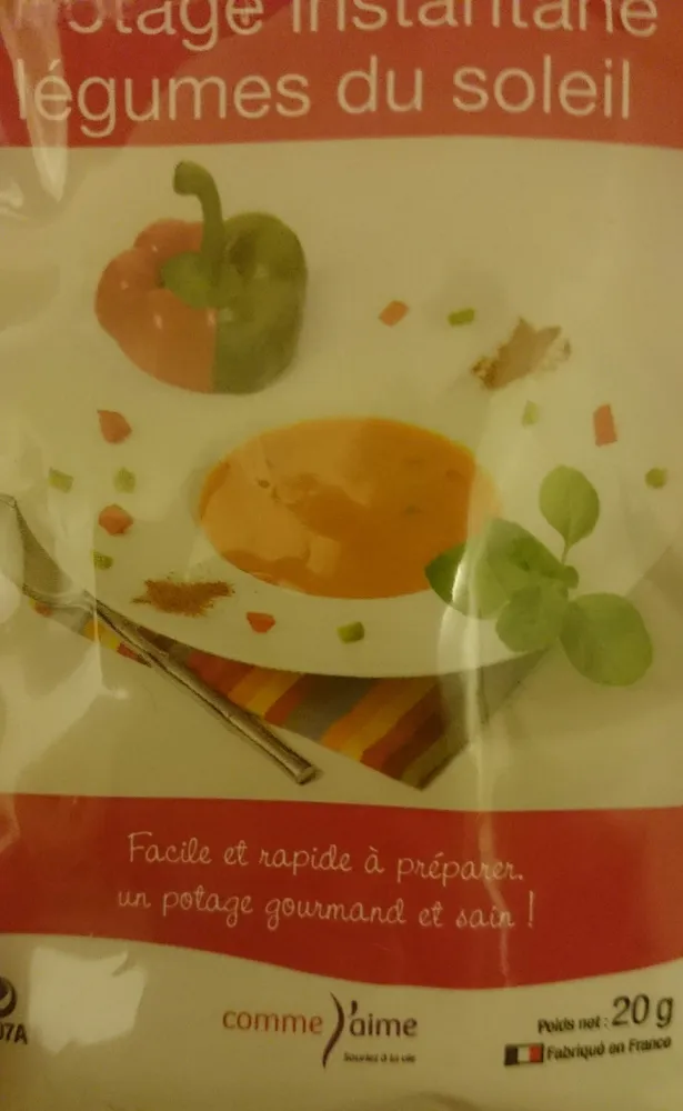 potage instantané légumes du soleil