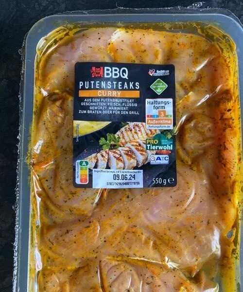 Putensteaks Curry