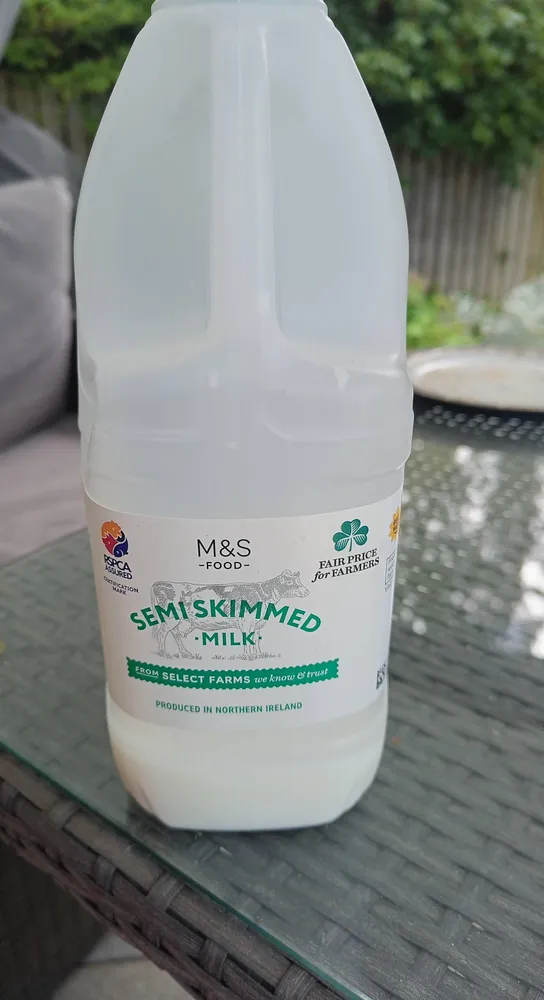 Semi skimmed milk