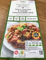 Tikka Chicken & Spiced Cauliflower Rice