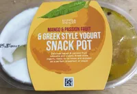 Mango & Passion Fruit & Greek Style Yogurt Snack Pot