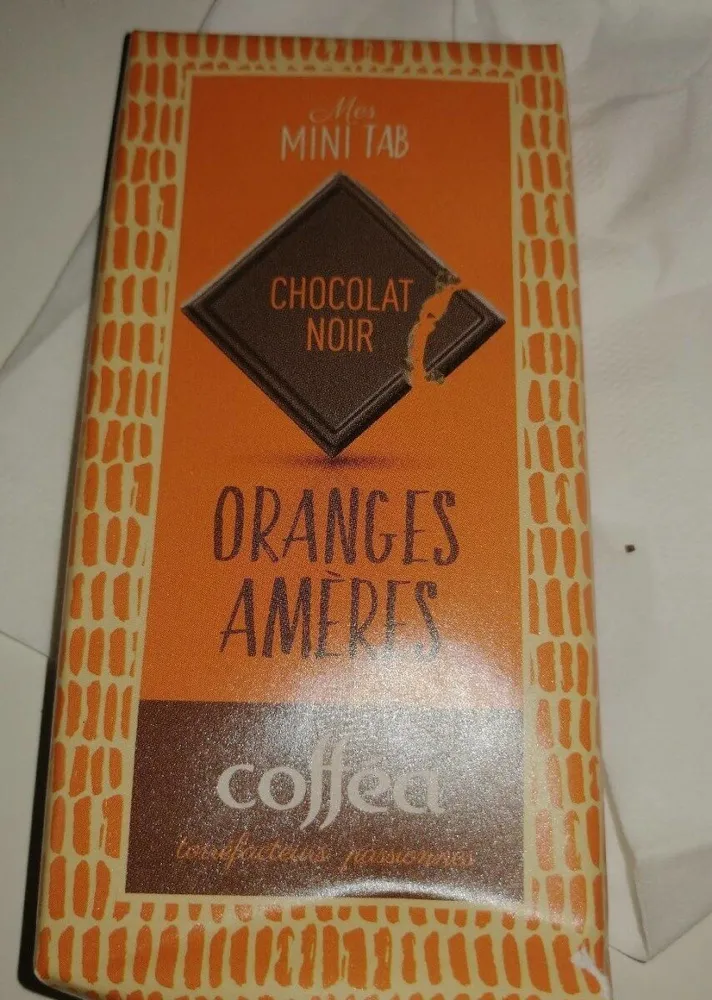 Chocolat noir oranges amères