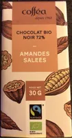 Chocolat bio noir amandes salees