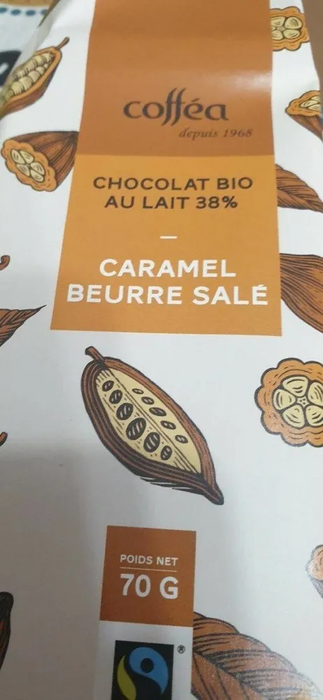 Chocolat  bio au lait 38%