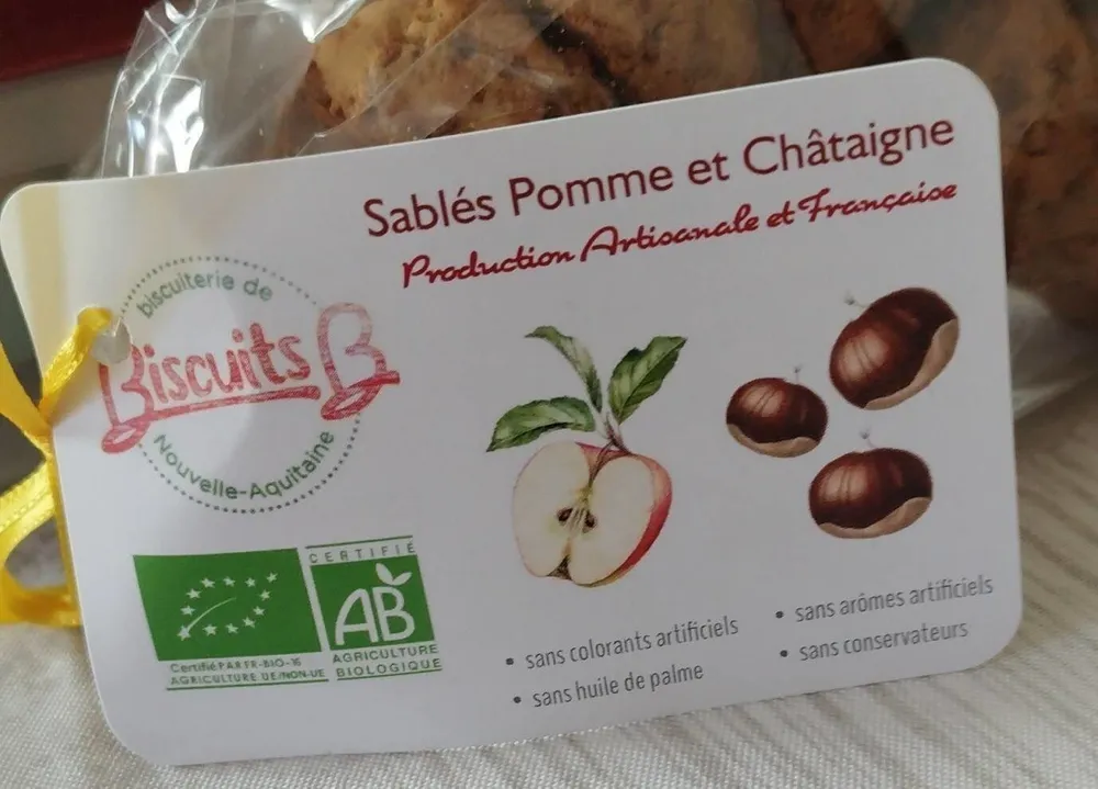 Sablé pomme et châtaignes