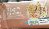 Corned beef crispbakes