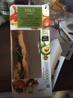 Roasted veg with avocado