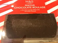 Festive chocolate roulade