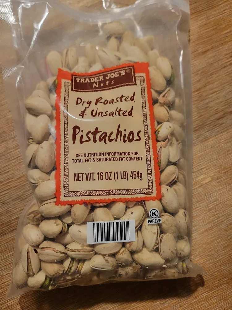 Dry Roasted & Unsalted Pistachios