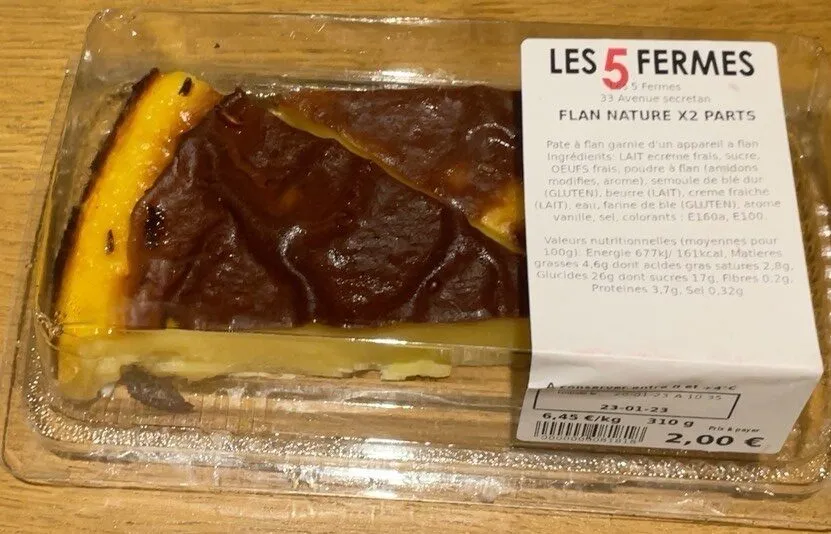 FLAN NATURE 2 PARTS