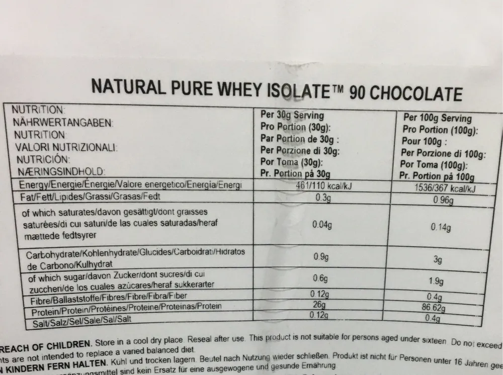 Proteina 90% natural con stevia