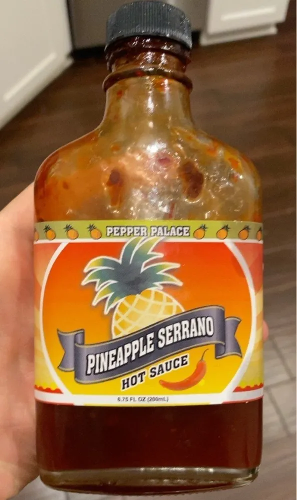 Pineapple serrano hot sauce