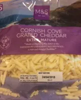 Cornish cove grated cheddar extra mature