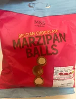 Belgian chocolate coated marzipan balls
