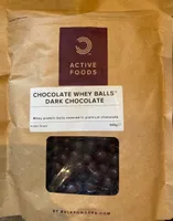 Chocolate whey balls dark chocolate