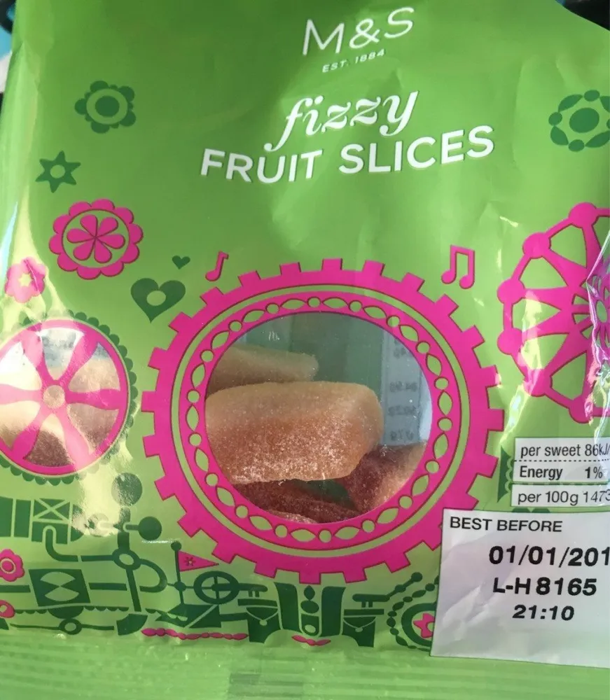 Fizzy fruit slices