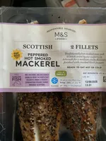 2 Scottish Peppered Hot Smoked Mackerel Fillets