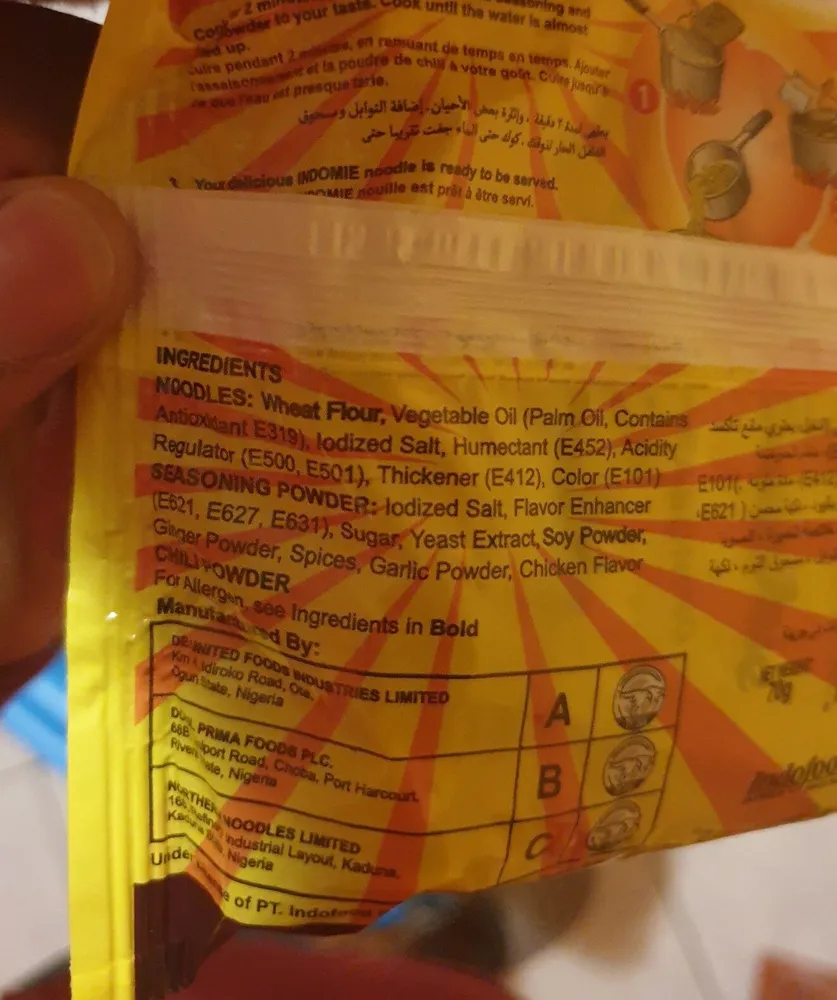 Noodle soup chicken flavor