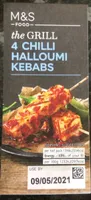 Chilli hallumi kebabs